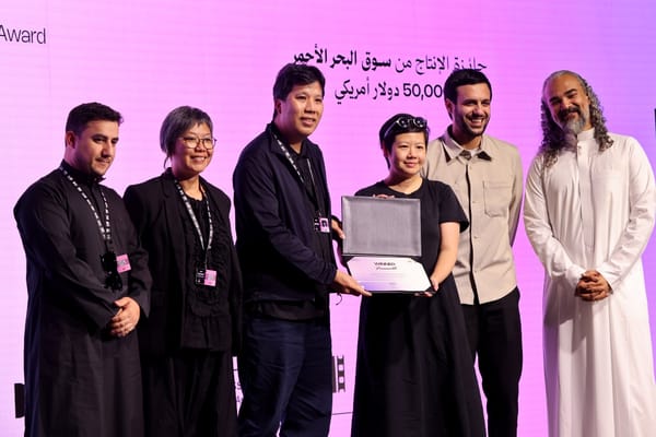 'Fiction' team receive a Production Award at Red Sea Souk